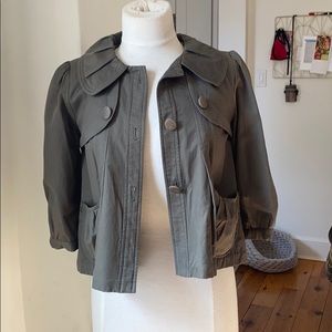 Cropped 3/4 sleeve jacket